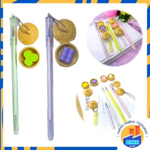

HPT Pena Gantungan Bapao Pulpen Lucu Gantungan Dimsum Mantou Blue Ink Gel Bisa di Hapus Bolpoin Tinta Gel Cair Erasable Pen Pulpen Gantungan Makanan Lucu