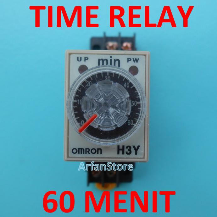 Tdr 60 Menit Time Delay Relay Timer Penunda Waktu Ac 220V H3Y-2 Omron