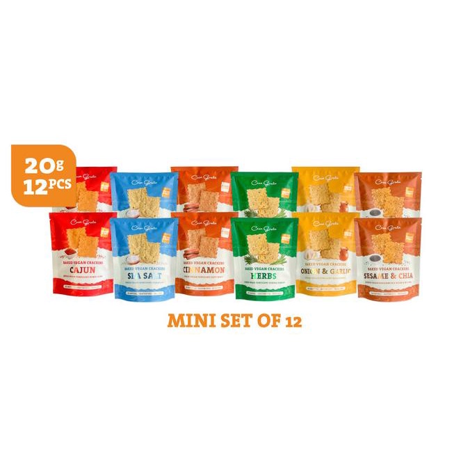

READY STOCK MINI SET OF 12 -20GR (12 CASA GRATA CRACKERS - CHOOSE YOUR OWN FLAVOR) !!!!!