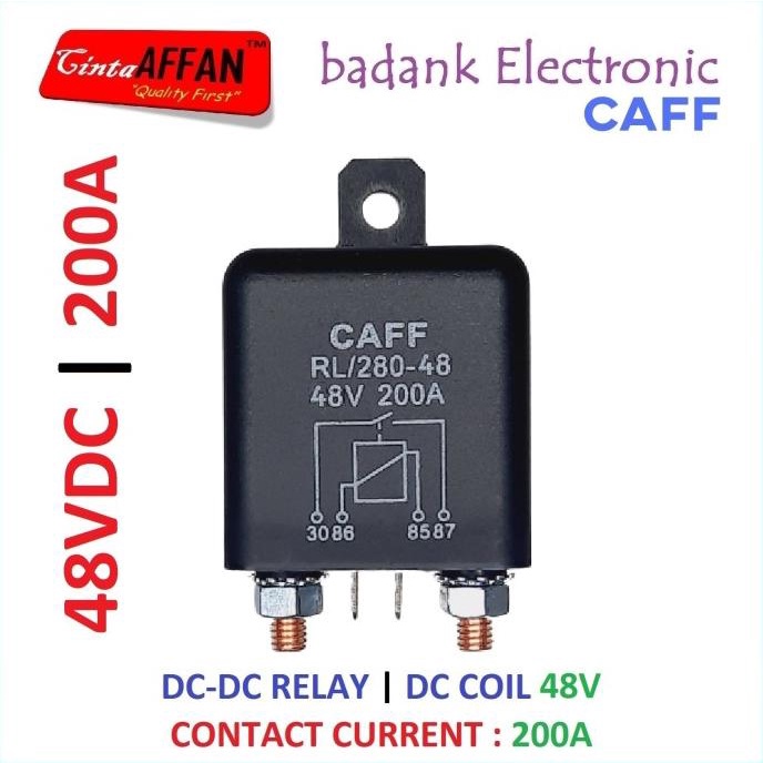 Coil 48V Dc-Dc Relay 200A Automotive Heavy Duty High Current Starting