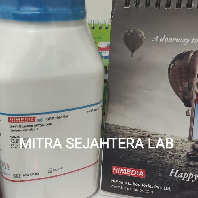 D(+)Glucose anhydrous PA Himedia 1kg GRM016 / D Glucose / Glukosa