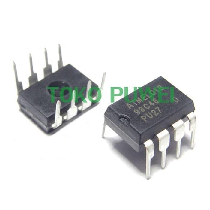 ATMEL 93C46 AT93C46 128x8(1k) Serial CMOS EEPROM DIP 8 Pin IC BC01