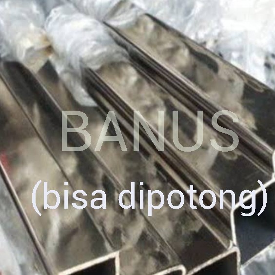 Terbatas Pipa Kotak Hollow Stainless 3 Cm X 3 Cm X 1 Mm / 30 X 30 X 1 Mm Harga Spesial