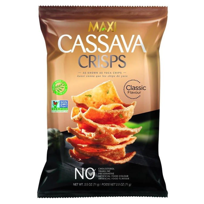 

READY STOCK MAXI CASSAVA CRISPS 5 PACKS / 70G !!!!!