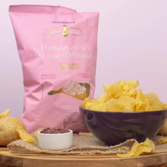 

BIG SALE INESSENCE GOLDEN CRISPS HIMALAYAN SALT POTATO CRISP 125 GR !!!!!