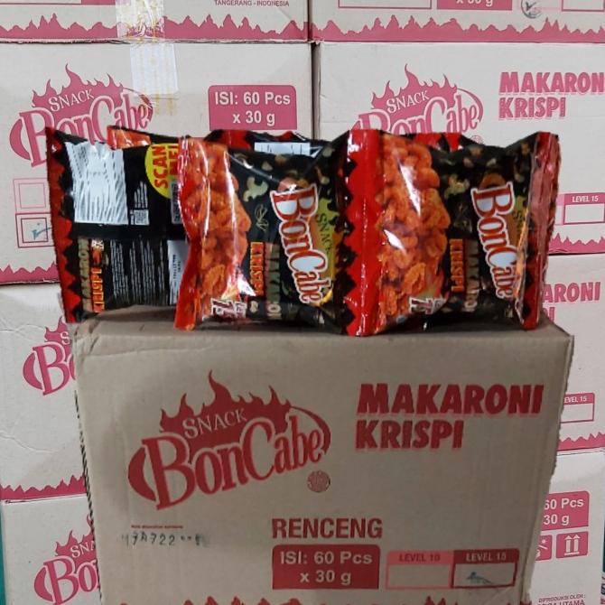 

TERBARU SNACK MAKARONI KRISPI BONCABE SEKARTON 60PCS GROSIR !!!!!
