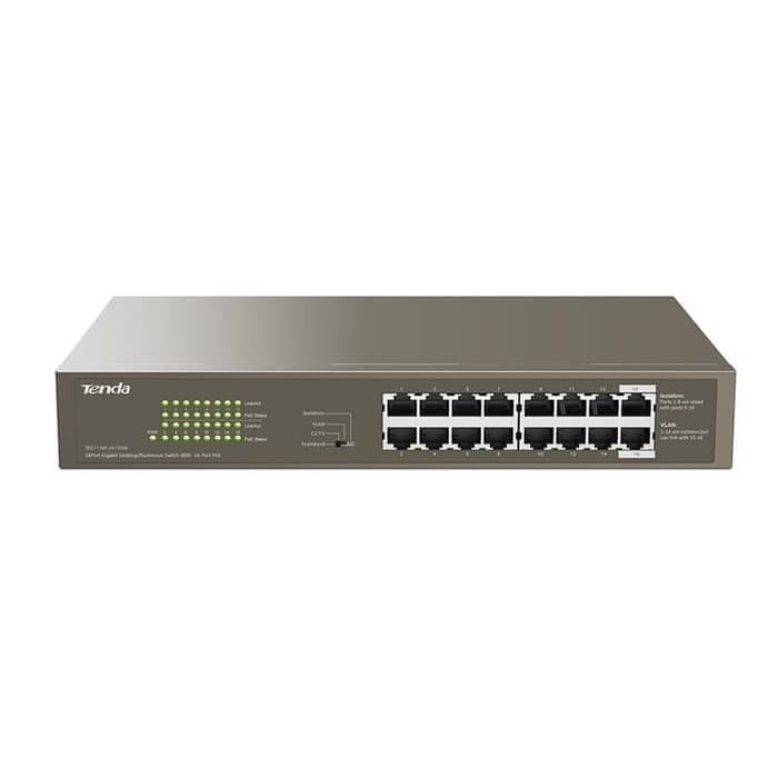 TENDA TEG1116P-16-150W GIGABIT ETHERNET SWITCH WITH 16-PORT POE