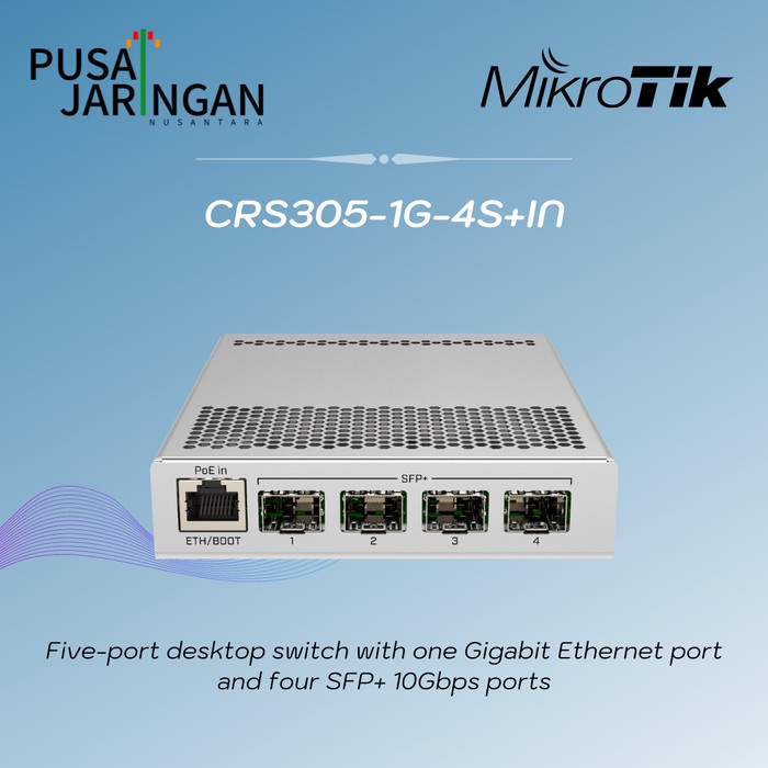 Mikrotik CRS305-1G-4S+IN Cloud Router Switch 1 Gigabit + 4 SFP+ 10Gb