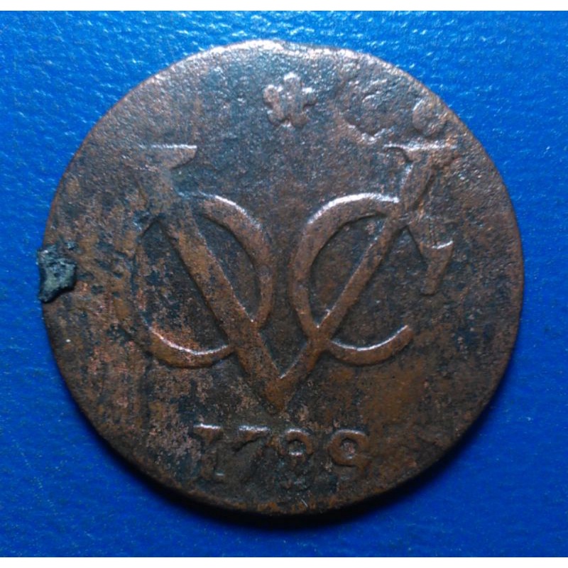 Koin VOC 1 Duit West Friesland 1789