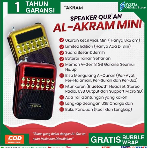 Speaker AlQuran Quran Murottal Murotal Hafizh 30 Juz Al-Akram Mini
