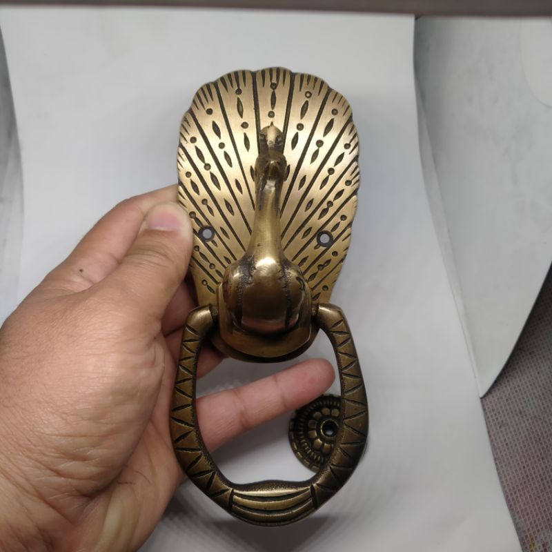 [AESTETHIC COLLECTION] Ketukan pintu rumah / ketukan pintu kuningan antik motif merak