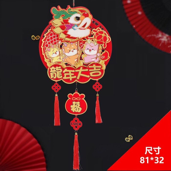 

New! Gantungan Naga Jumbo Dekorasi Ornamen Imlek 2024 Fu Baru Murah Ampao Limited