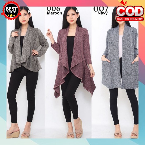 Jaket Jins Korean Style Cardigan Wanita Jacket Jeans Over Size Jaket Jin Crop Oversize Cewek Kekinia