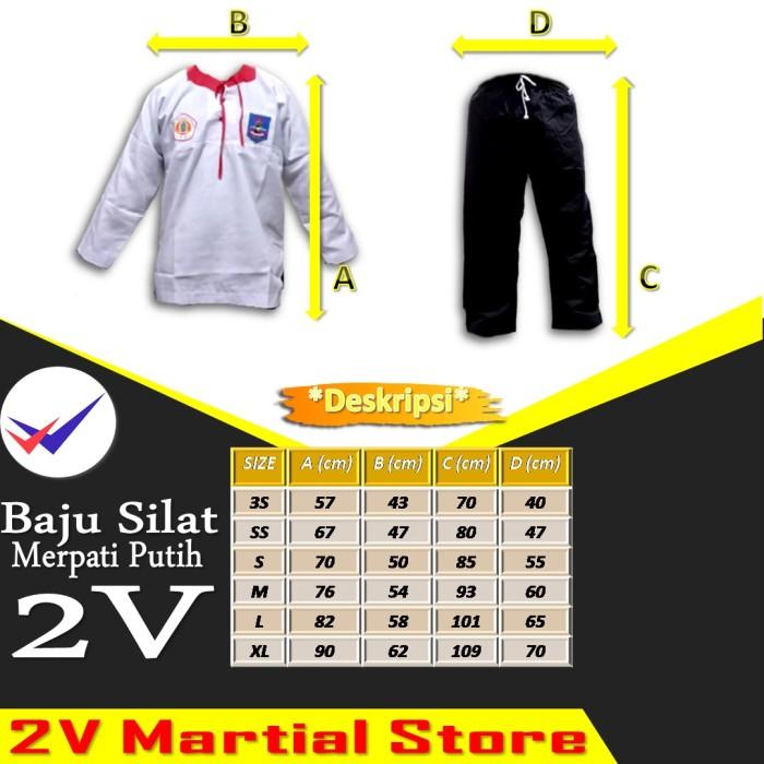 Seragam Silat Merpati Putih Baju Mp Dengan Bet Merpati Putih