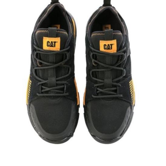 Caterpillar Boots Pria Raider Sport In Bla/ Cat Yellow