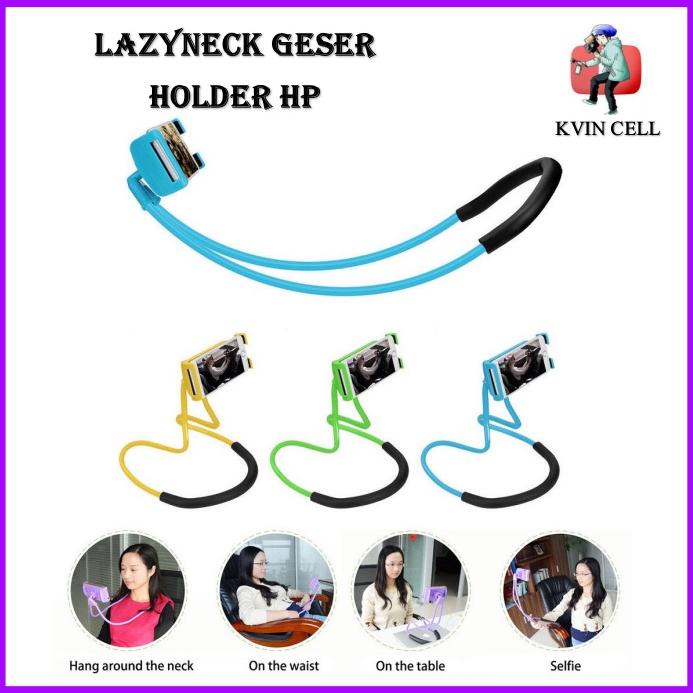 Lazy Neck Phone Holder Jepit Geser Holder Hp Leher Lazypod Panjang Lantai Tablet Ring Light Besi Gur