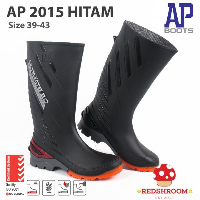 Sepatu Boot Tinggi AP Boots AP ULTIMATE 2015 HITAM TANGGUH FLEKSIBEL