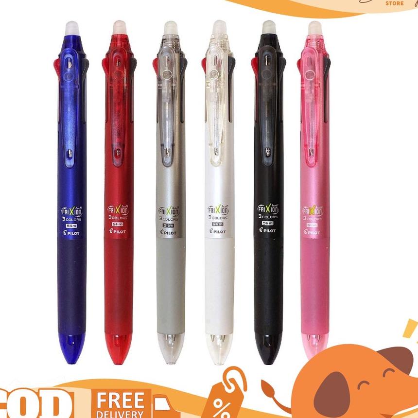 

Pilot Pul Frixion Slim 0.5Mm 3 Colors Erasable Lkfbs60Ef / Ballpoint Warna Warni Lucu Berkualitas
