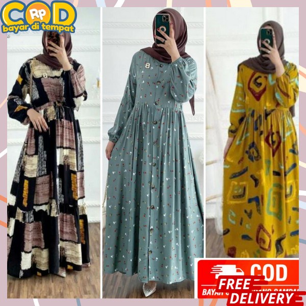 Pakaian Sopan Gamis Import Terbaru Pakaian Jubah Wanita Lebaran Gamis Terbaru 2024 Baju Ghames Wanit
