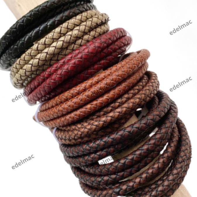 

1M Tali Kalung Gelang Kulit Kepang Aksesoris| Braided Leather Bracelet