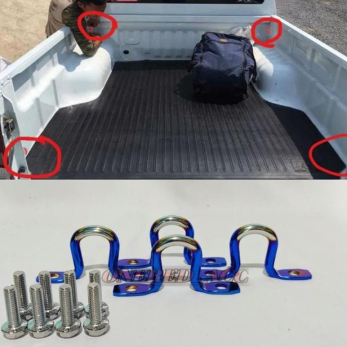 pengait tali barang for pick up / pengunci tali bak mobil jdm