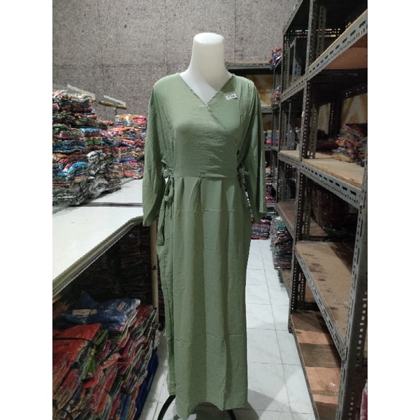 GAMIS GAJAH PUTIH CRINKLE TALI 4 PREMIUM