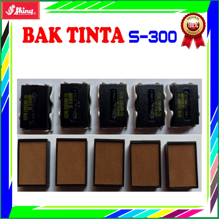 

BAK TINTA STEMPEL STAMP PAD SHINY S300S-400SPARE PART BANTALAN TINTA