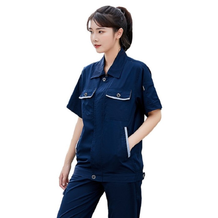 Baju Seragam Kerja Lapangan Pria Coklat Caf Cleaning Service Chef