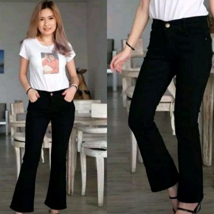 Ready Celana Jeans Cutbray Wanita Merk Get It Sz 27-38