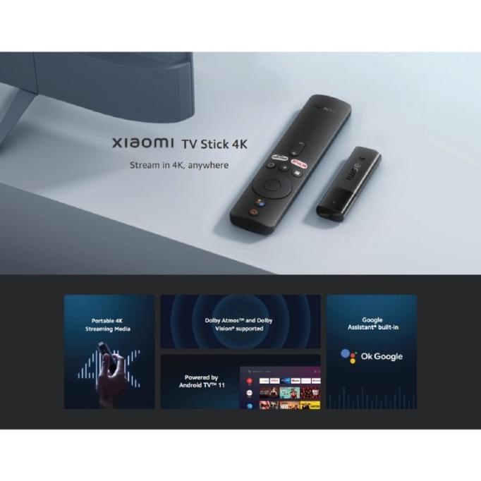 Xiaomi Mi TV Stick 4K Android 11 Smart Tv Quadcore Dongle HDMI Dolby