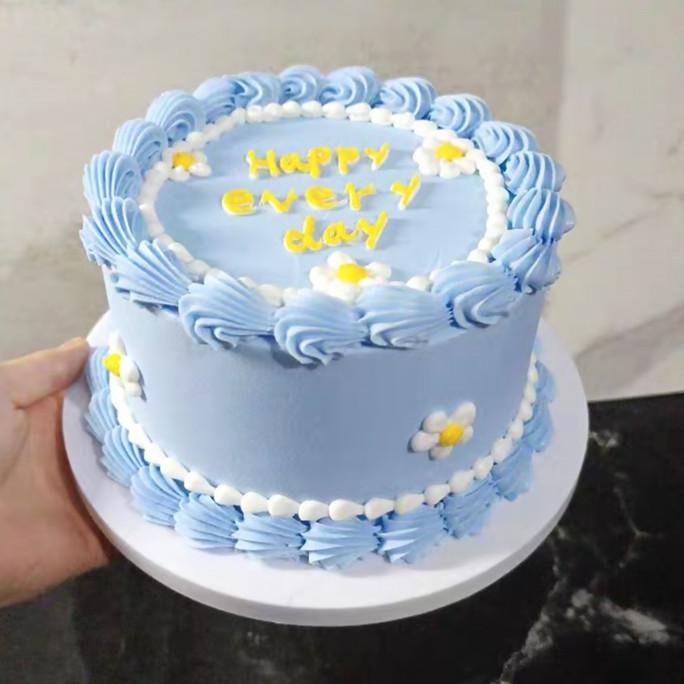 best produk] Happy Birthday Cake 15cm Imitasi Palsu Wedding Pernikahan Kue Ultah