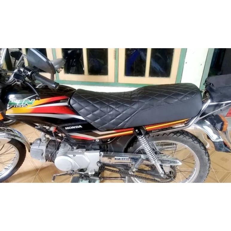Diskon Besar Kulit Jok Honda Win Model Japstyle/Caferacer Murah