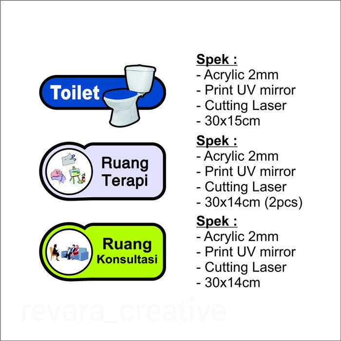 

Signage Akrilik pesanan mb eva