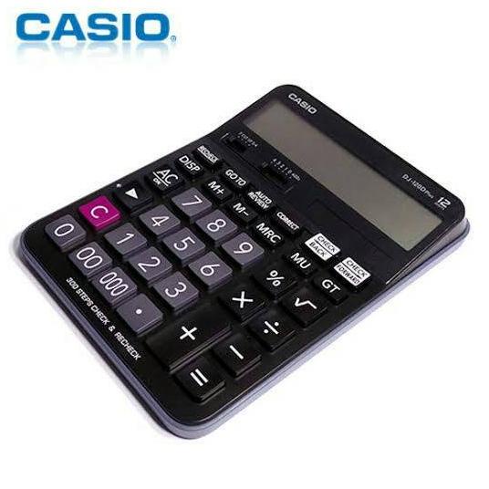 

CASIO DJ-120D PLUS - KALKULATOR CEK ULANG - CHECK CORRECT CALCULATOR E88A