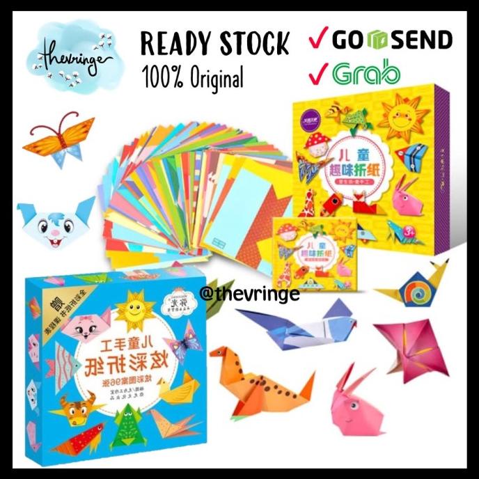 

Origami 108 Lembar - 3D Kertas Seni Melipat Warna Mainan Edukasi Anak