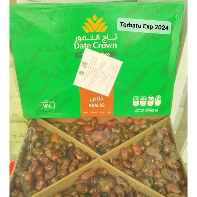 

Kurma Date Crown Khalas 5Kg Exp 2024 Terbaru