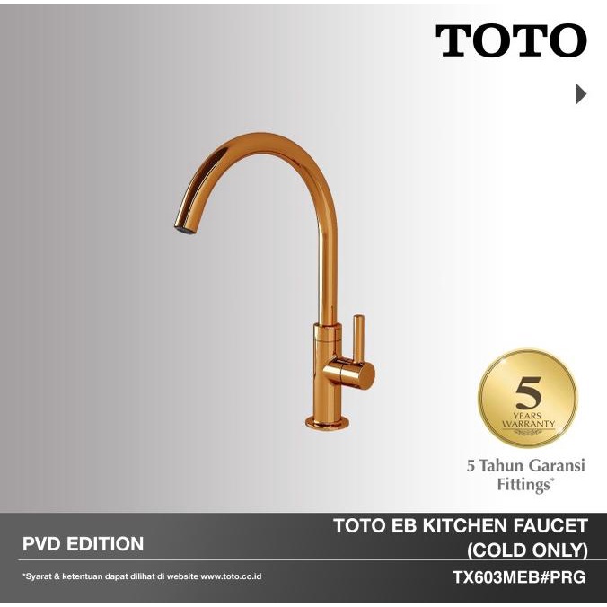 TOTO ROSE GOLD EB Kitchen Faucet / Keran Dapur TX603MEB