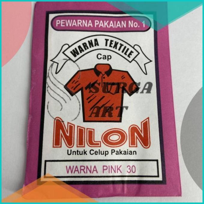 WANTEX CAP NILON WARNA PINK 30 Pewarna Kain Pakaian Textil Permanen 16