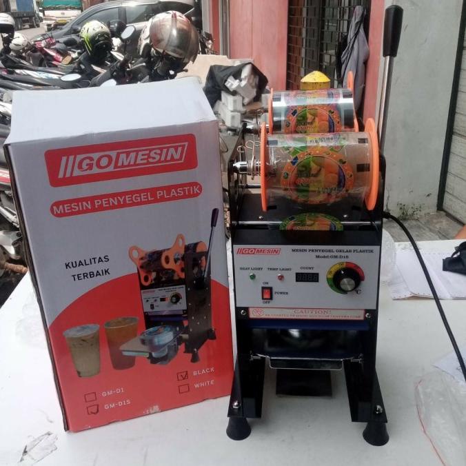 Mesin Cup Sealer Go Mesin With Counter Black Gm-D15 (12Oz-22Oz)