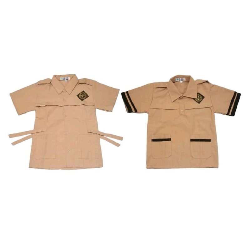 Baju Seragam Pramuka SD Perempuan Lengan Pendek Kelas 1-6 SD