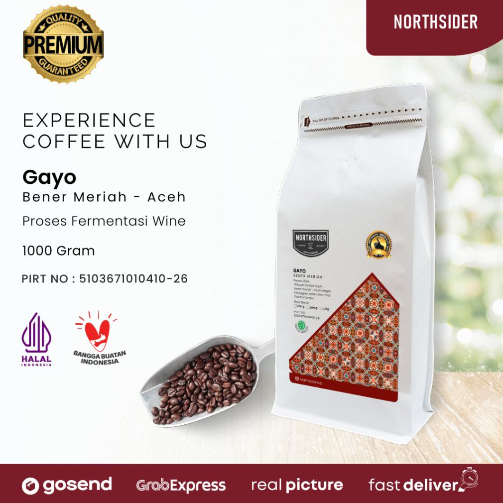 

Northsider Kopi arabika Gayo Wine Natural Coffee 1Kg