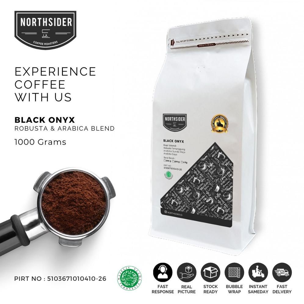

Northsider Kopi arabika robusta Black Onyx Blend 1Kg