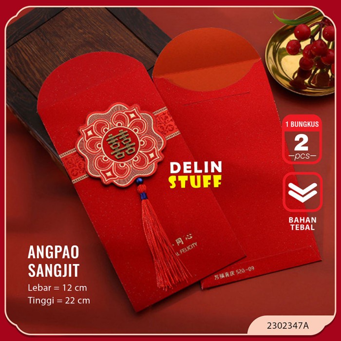 

Ready oke] Angpao Sangjit Tebal Jumbo / Angpao Shuang Xi / Angpao Lamaran