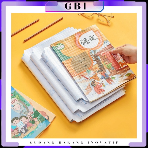 

GBI - Cover Buku Dengan Perekat Model Buram Tahan Air 10Pcs Stiker Sampul Buku Isi 10 Lembar Self-Adhesive Book Cover Waterproof Sticker Sampul Buku Tulis Sekolah Diamond Transparant Polos Pelindung