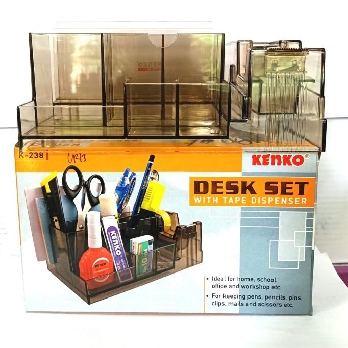 

Desk set / tempat pencil dimeja with tape dispenser kenko K-238