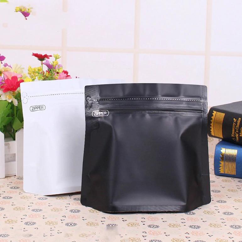 Kemasan kopi 250GR - wide standing pouch zipper and valve