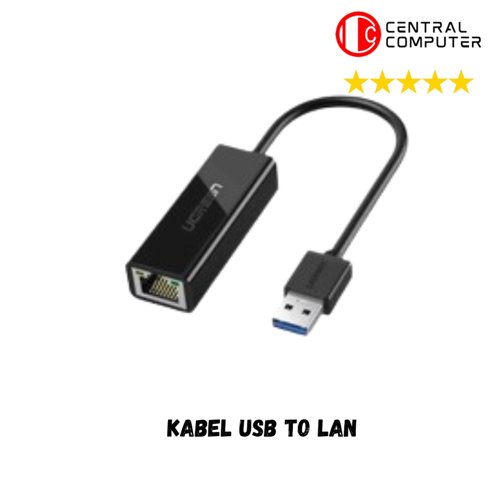Konektor USB Lan usb 2.0 Kabel Hitam USB to port RJ45