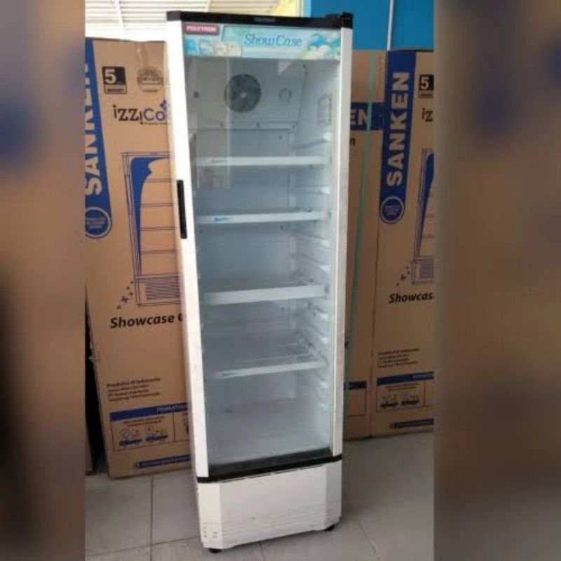 SHOWCASE POLYTRON SCN 230 PENDINGIN MINUMAN 4 RAK NEW Garansi Resmi