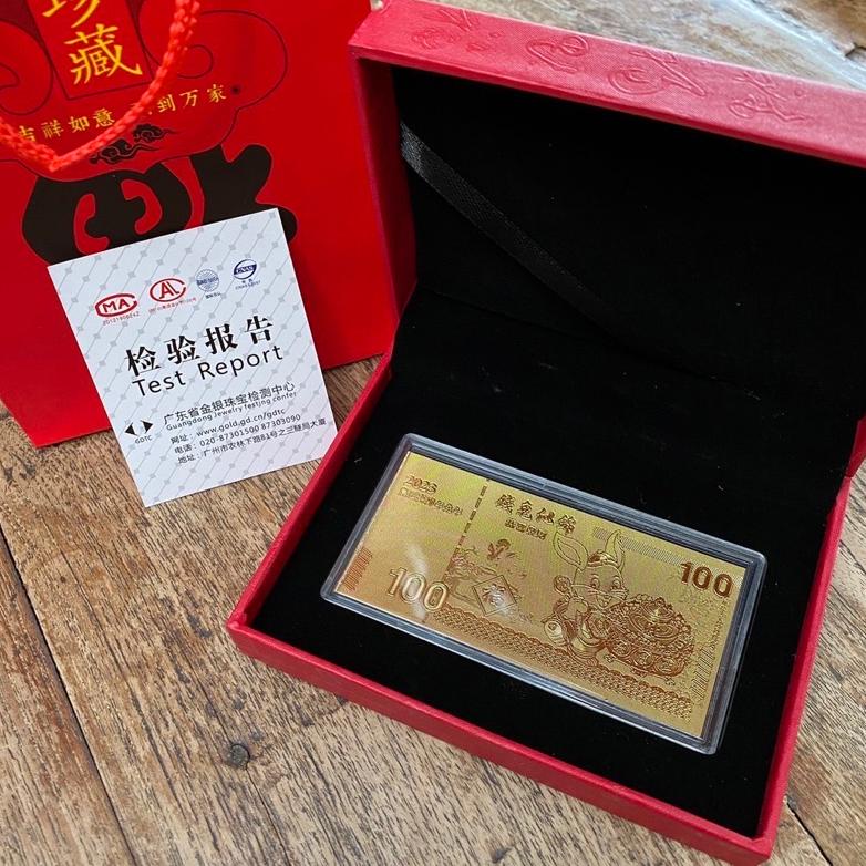

Sale !! Paket Angpao Uang Emas (+Sertifikat) / Money Gold Bar 24K / Hampers Imlek Terlaris