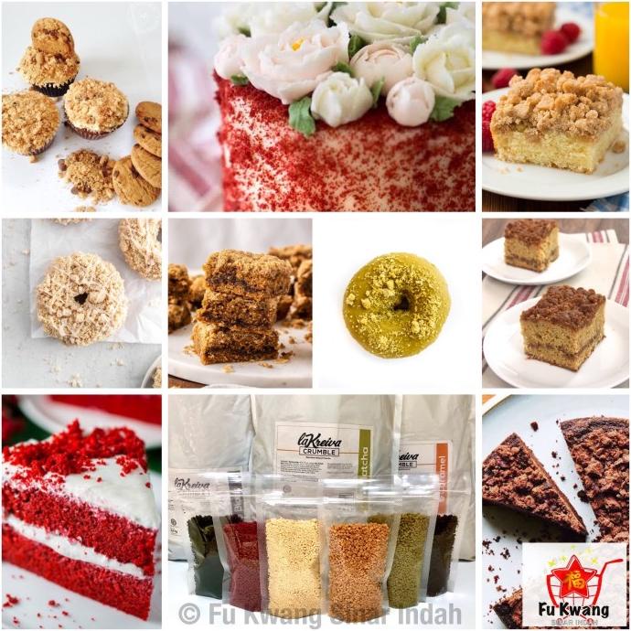 

Produk Unggulan] La Kreiva Cookie Crumble Crumb Topping Donat repack 250 gram